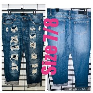 Twenty one black label cropped jeans